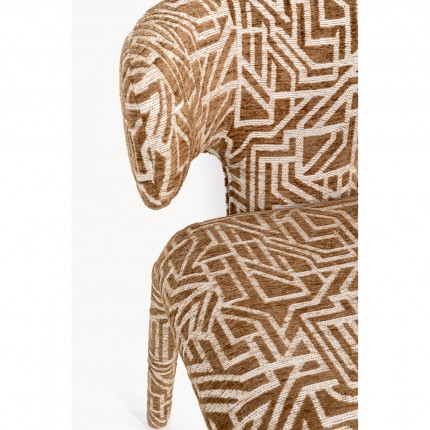 Chair Tobi Maze brown Kare Design