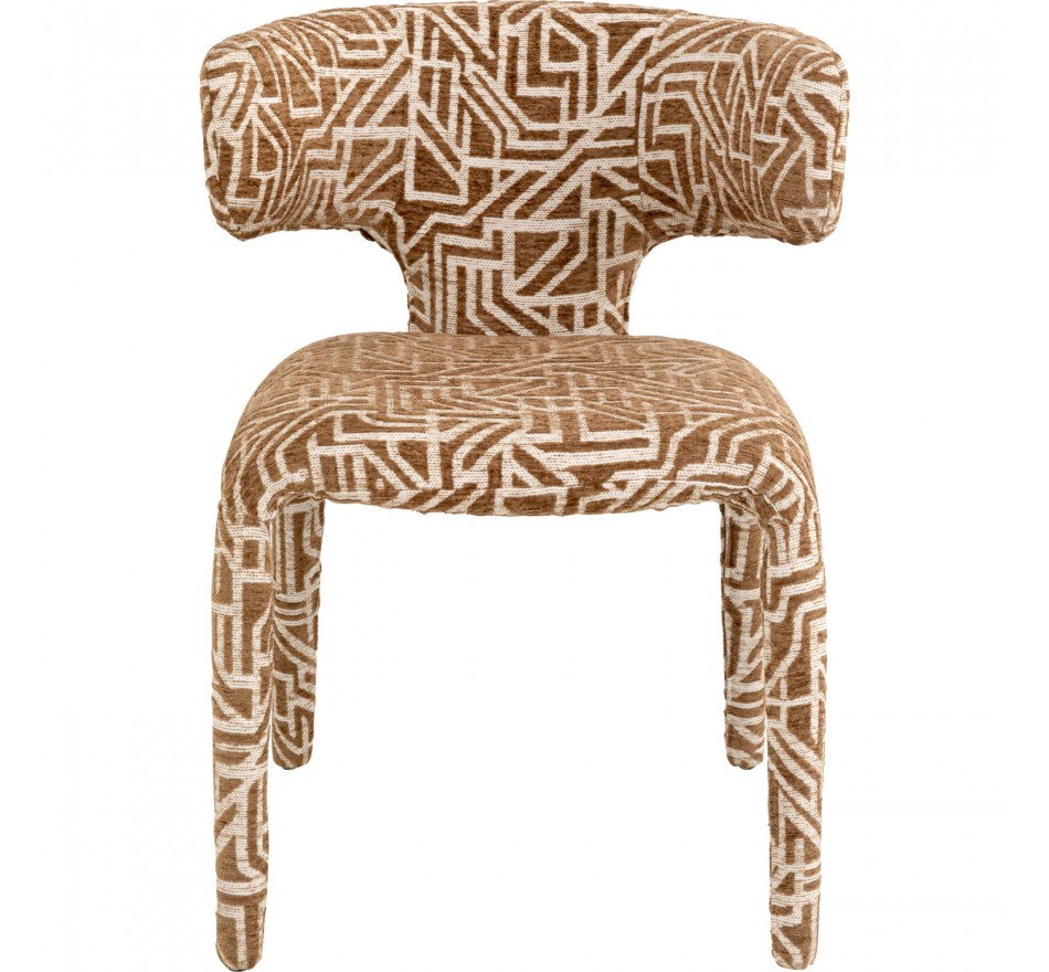 Chair Tobi Maze brown Kare Design