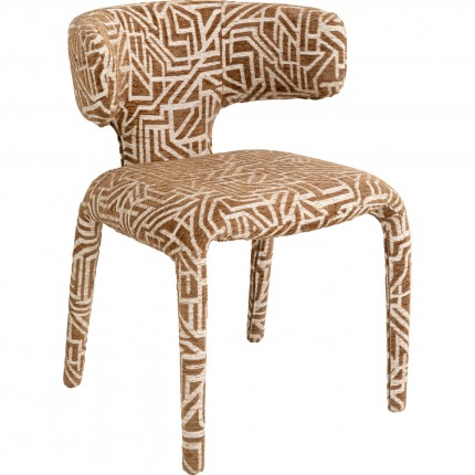 Chair Tobi Maze brown Kare Design