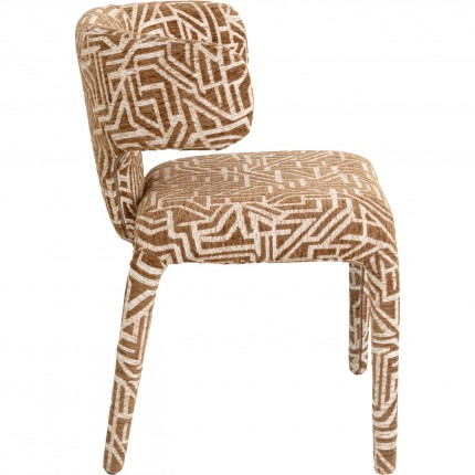 Chair Tobi Maze brown Kare Design