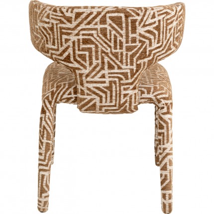 Chair Tobi Maze brown Kare Design