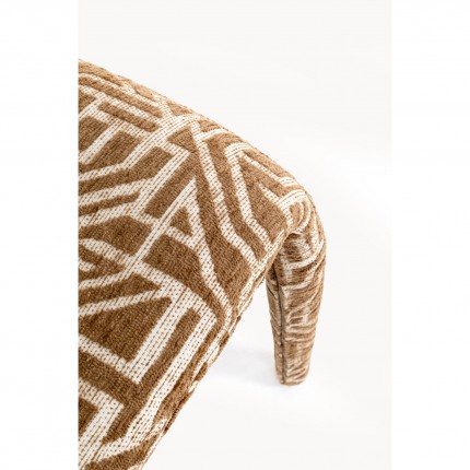 Chaise Tobi Maze marron Kare Design