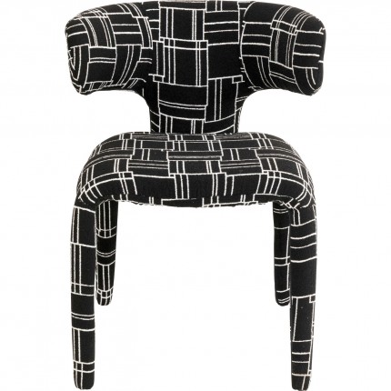 Chaise Tobi Trio noire Kare Design