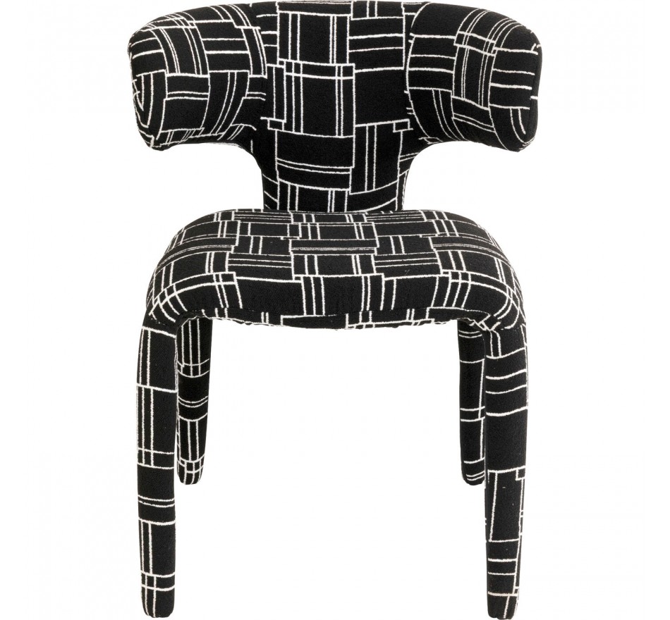 Chaise Tobi Trio noire Kare Design