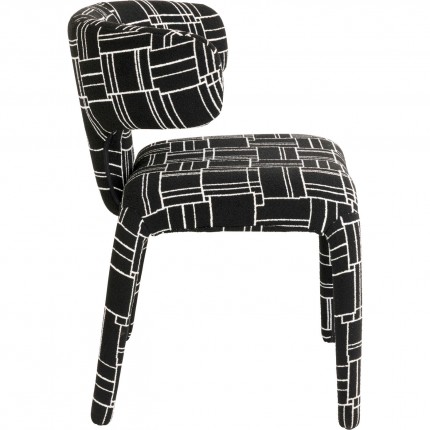 Chaise Tobi Trio noire Kare Design