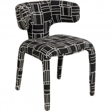 Chaise Tobi Trio noire Kare Design