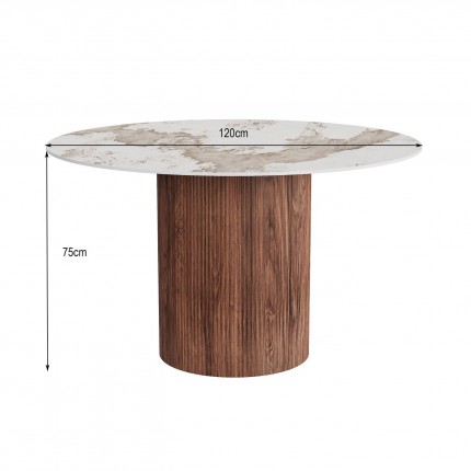 Table Ruben 120cm Kare Design