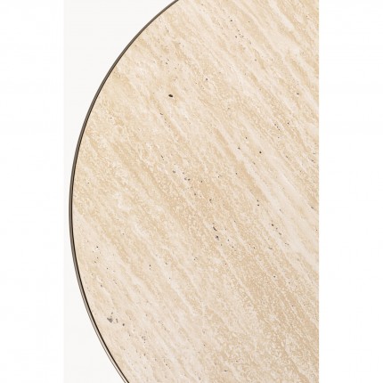 Table basse Cono Travertino 70cm chêne Kare Design