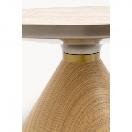 Coffee Table Cono Travertino Ø70cm oak Kare Design