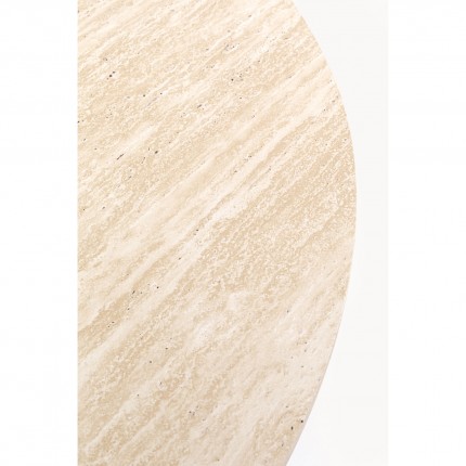 Table Cono Travertino Ø120cm walnut Kare Design
