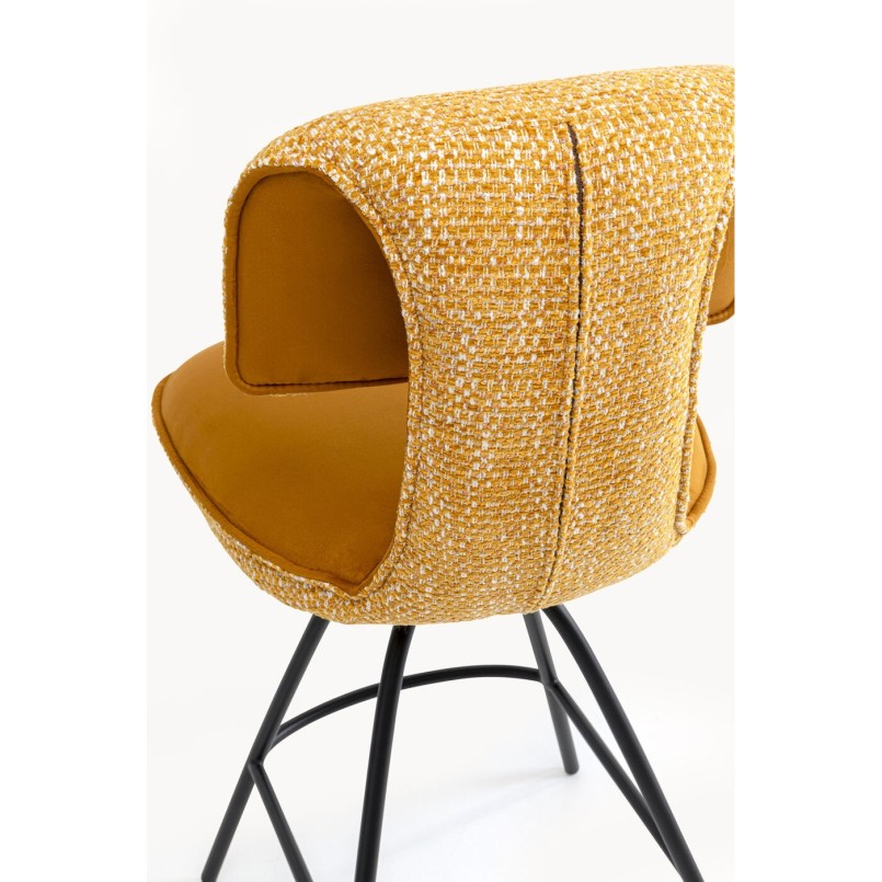 Chaise de bar Helli jaune