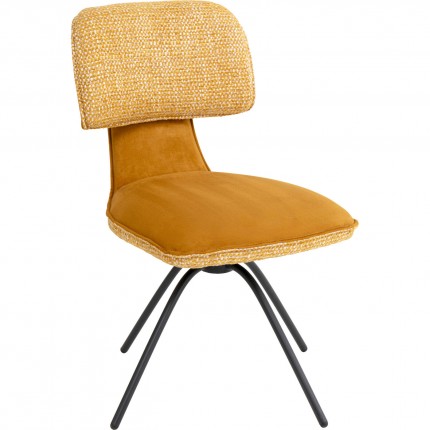 Chaise pivotante Helli ocre Kare Design