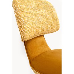 Chaise pivotante  Helli jaune