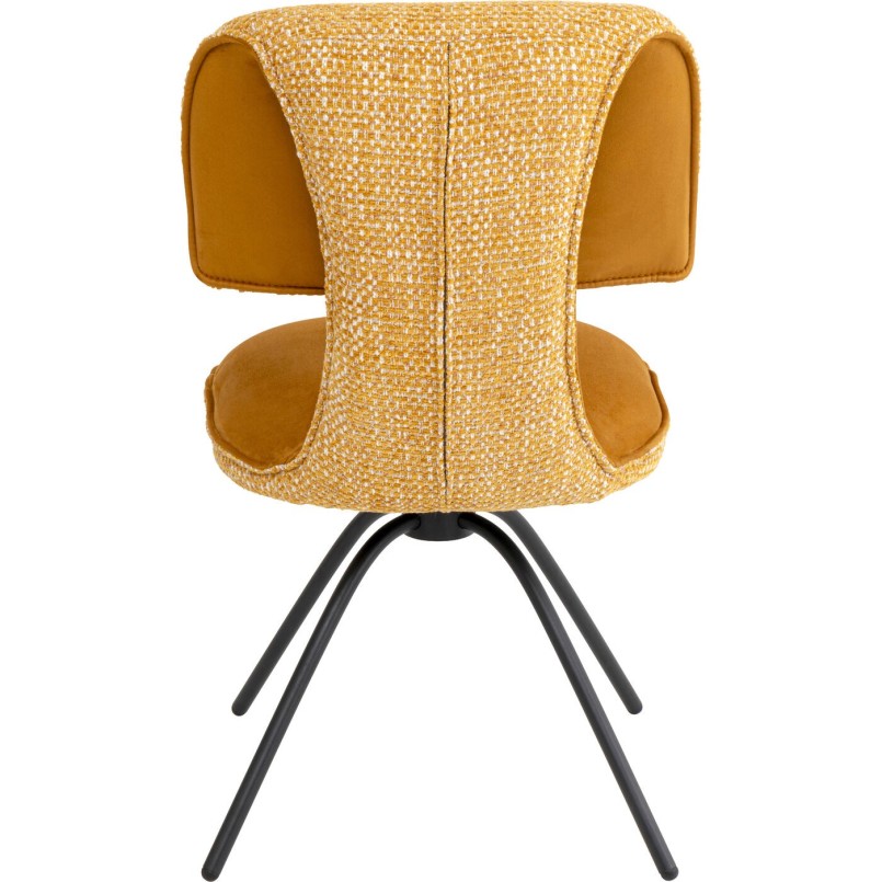 Chaise pivotante  Helli jaune