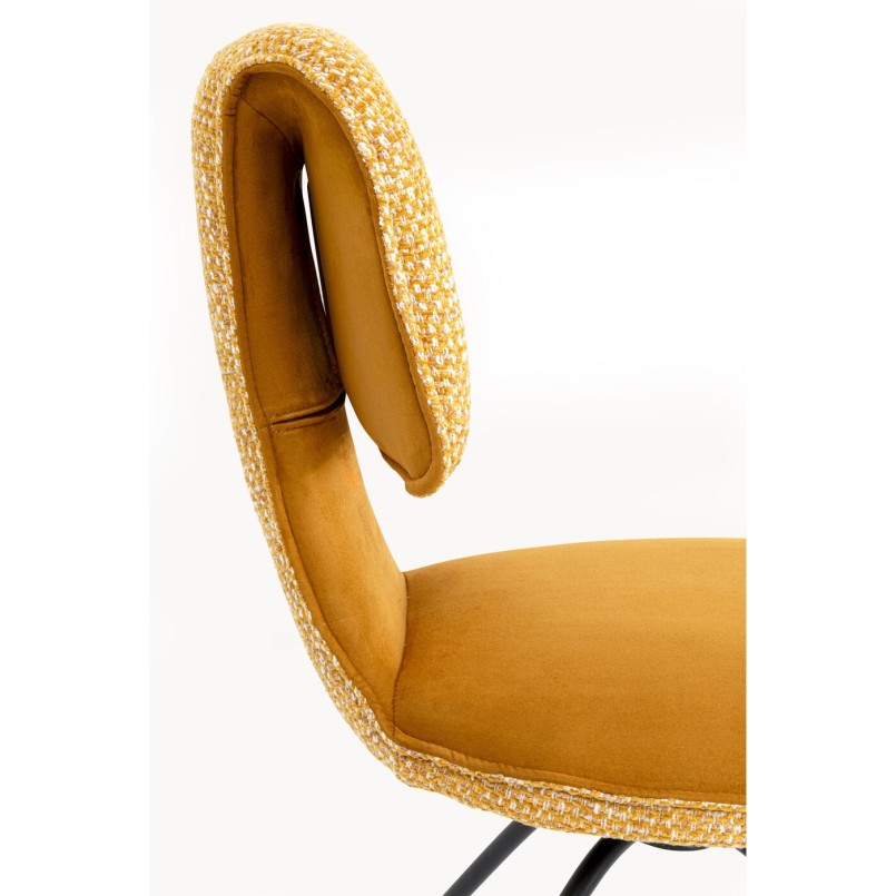 Chaise pivotante  Helli jaune