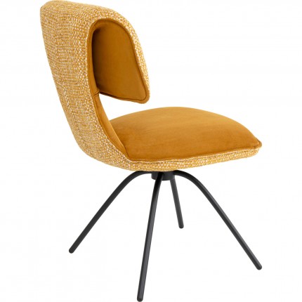 Chaise pivotante Helli ocre Kare Design