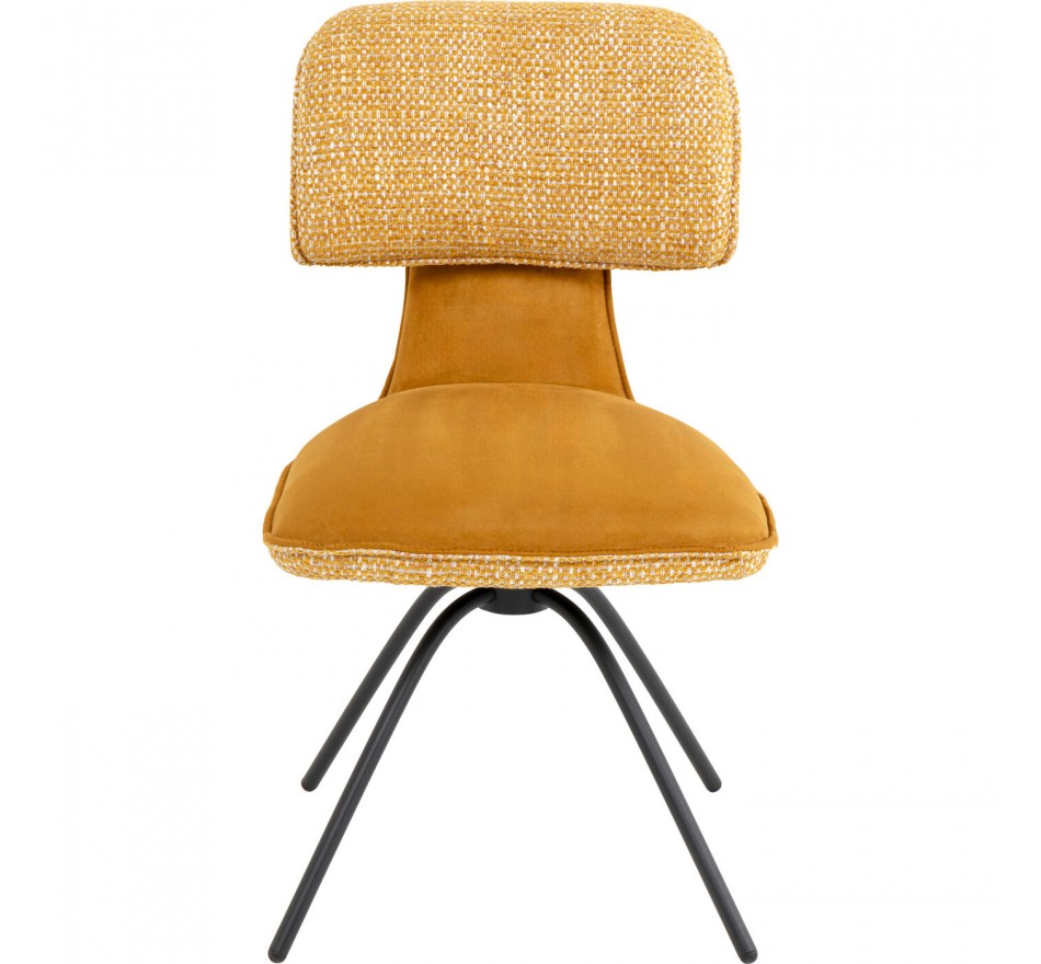 Chaise pivotante Helli ocre Kare Design