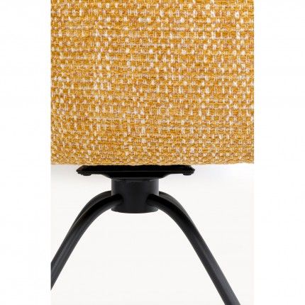 Chaise avec accoudoirs pivotante Helli ocre Kare Design