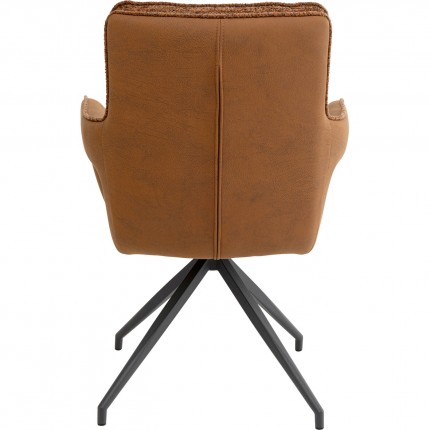 Chaise avec accoudoirs pivotante Sandro Kare Design