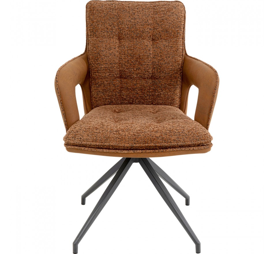 Chaise avec accoudoirs pivotante Sandro Kare Design