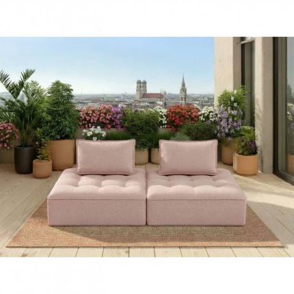 Outdoor Sofa Element Portofino pink Kare Design