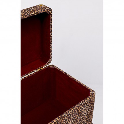 Coffres Wild Animal léopard set de 3 Kare Design