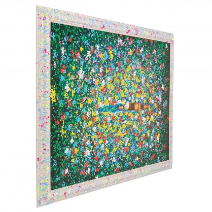 Tableau Frame marché aux fleurs flottant 150x100cm Kare Design