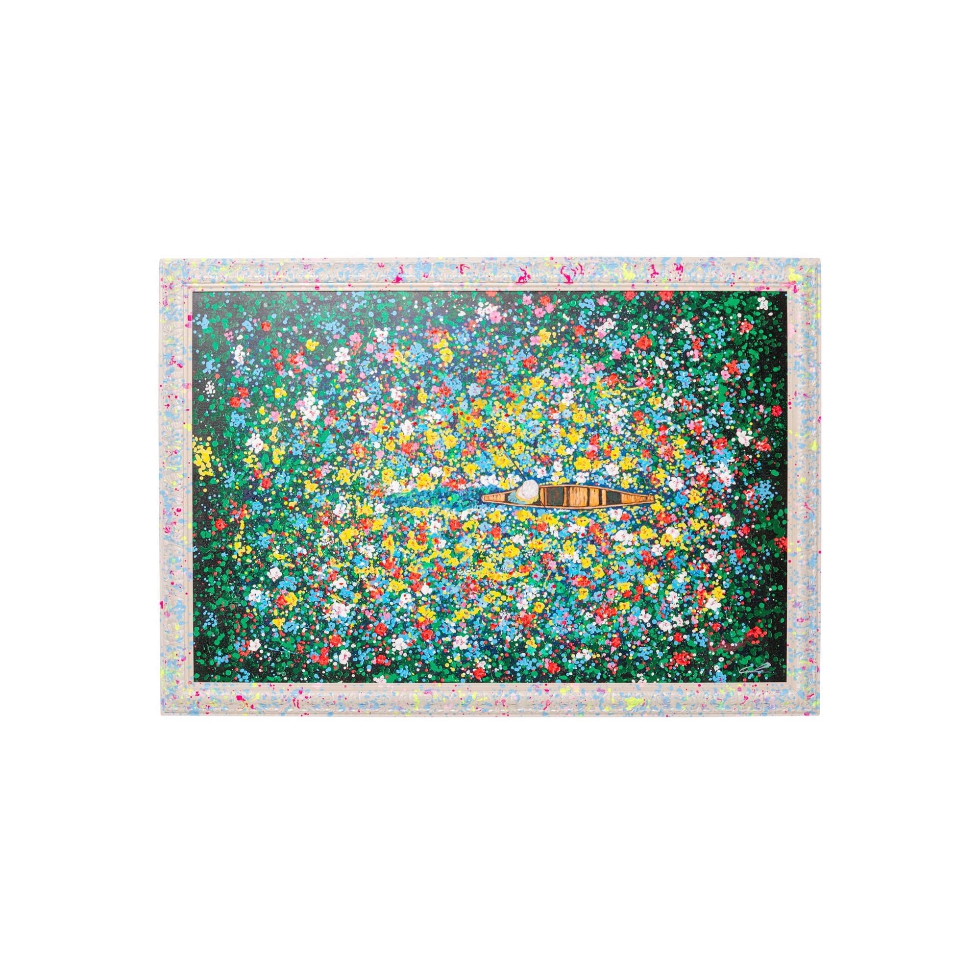 Tableau Frame marché aux fleurs flottant 150x100cm Kare Design