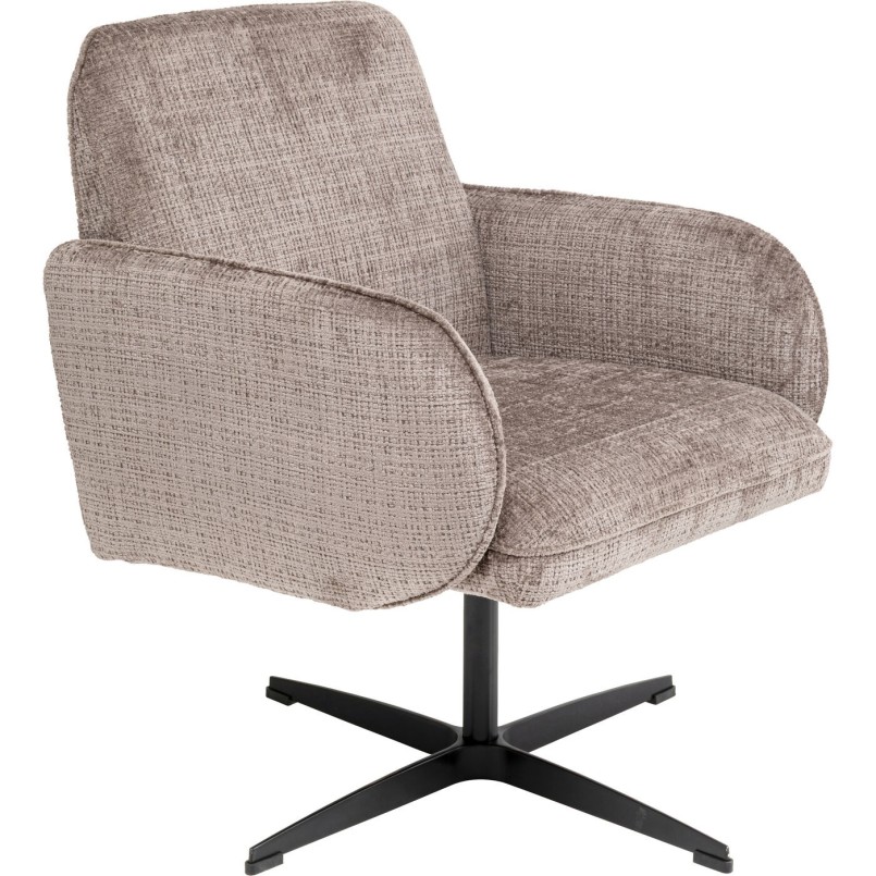 Chaise pivotante Tabea marron