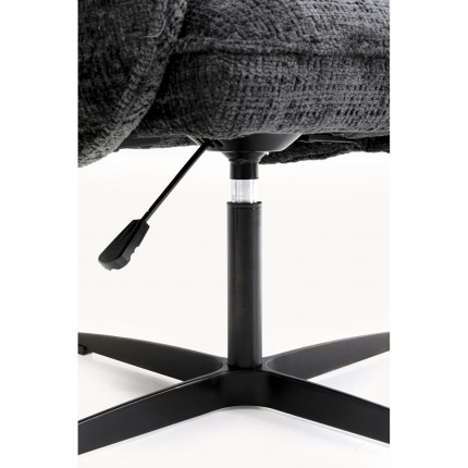 Chaise avec accoudoirs pivotante Tabea grise Kare Design