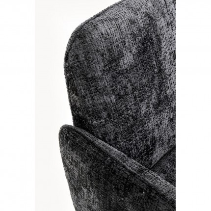 Swivel Chair with armrests Tabea grey Kare Design