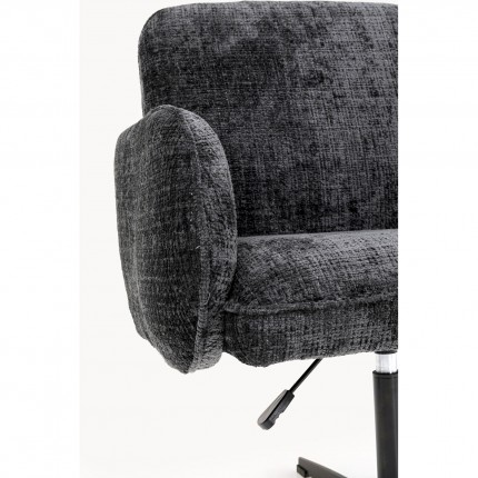 Swivel Chair with armrests Tabea grey Kare Design