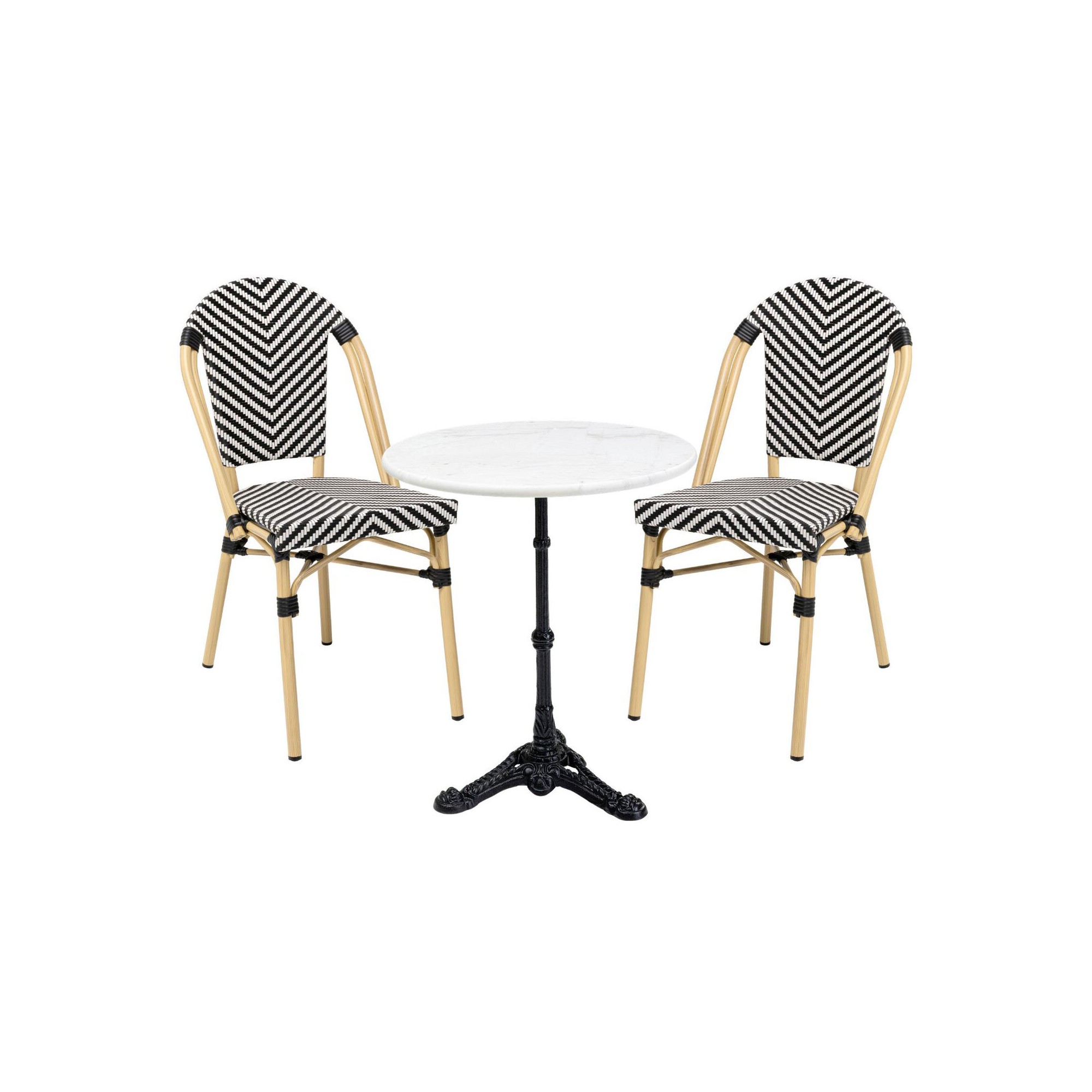 Ensemble de jardin Bistrot Montmartre noir Kare Design