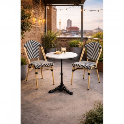 Ensemble de jardin Bistrot Montmartre noir Kare Design