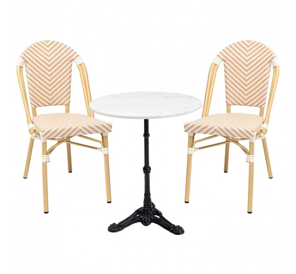 Ensemble de jardin Bistrot Montmartre beige Kare Design