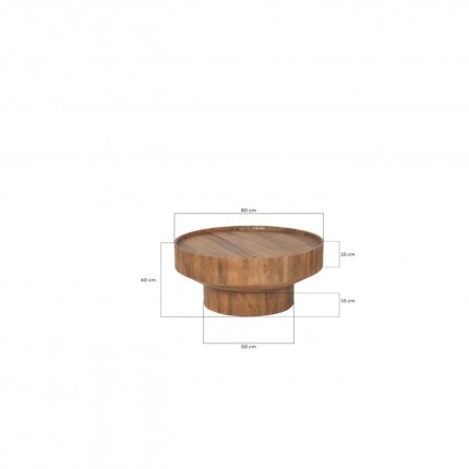 Coffee table Tessa Ø80cm Kare Design