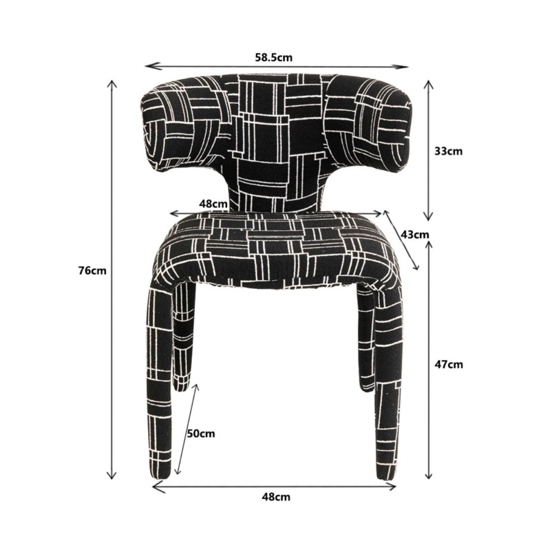 Chair Tobi Trio black Kare Design