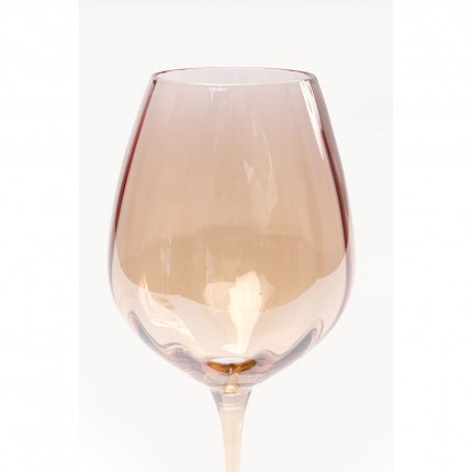 Verres à vin rouge Bina Mocca set de 4 Kare Design