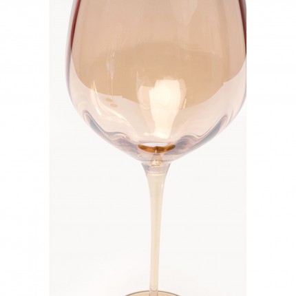 Red Wine Glass Bina Mocca (4/set) Kare Design