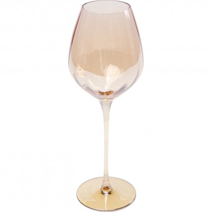 Red Wine Glass Bina Mocca (4/set) Kare Design