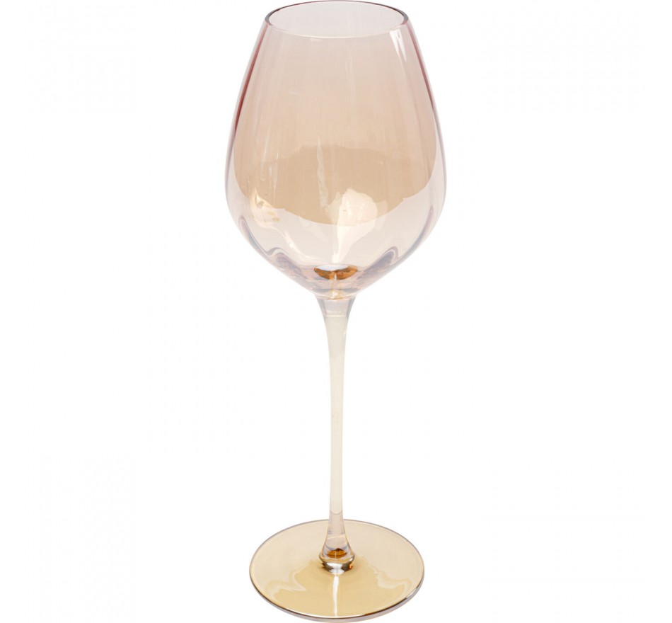 Red Wine Glass Bina Mocca (4/set) Kare Design
