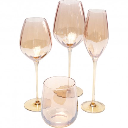 White Wine Glass Bina Mocca (6/set) Kare Design
