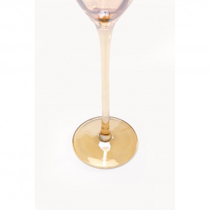 Champagne Glass Bina Mocca (6/set) Kare Design