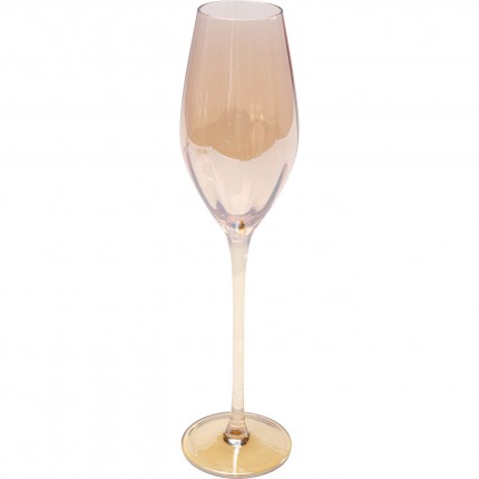 Flûtes à champagne Bina Mocca set de 6 Kare Design
