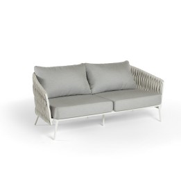 Light grey and white garden sofa - Vigo - Gescova