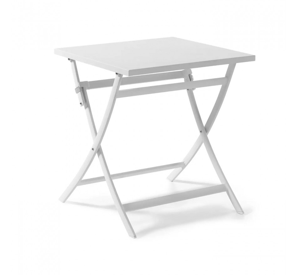 Table de jardin pliante Grasse blanche Gescova
