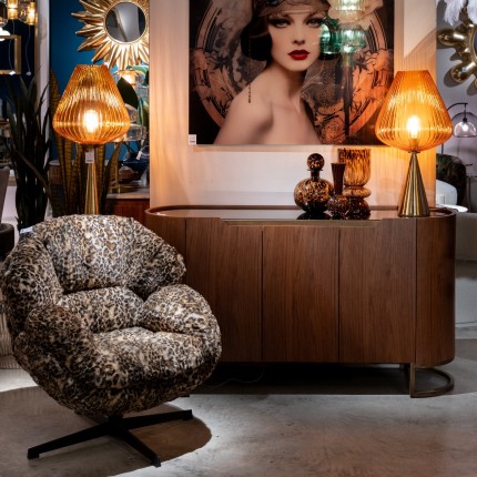 Swivel Armchair Cutie leopard Kare Design