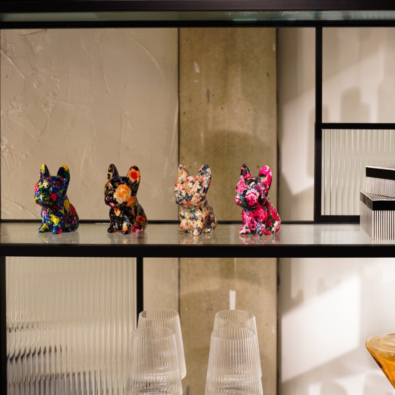 Tirelires Dog Fiore 12cm set de 4 Kare Design