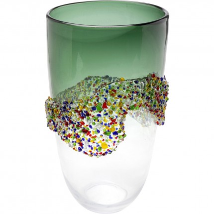 Vase Glitter Circle 36cm Kare Design