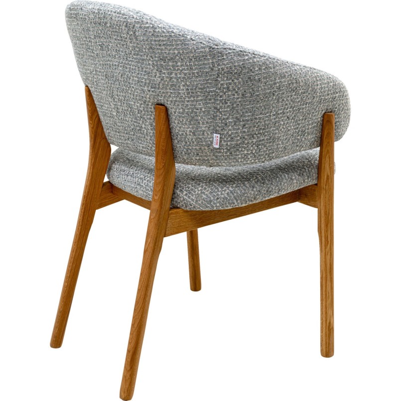 Chaise a. acc. August bleu melange